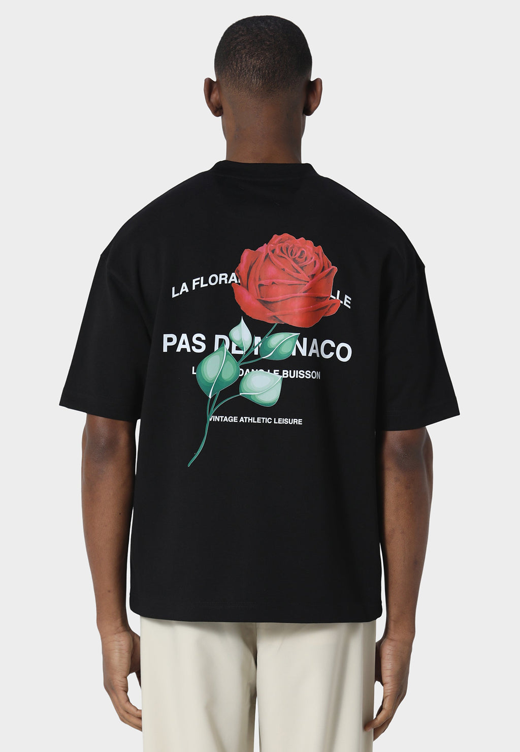 Rose Riviera Black T-Shirt