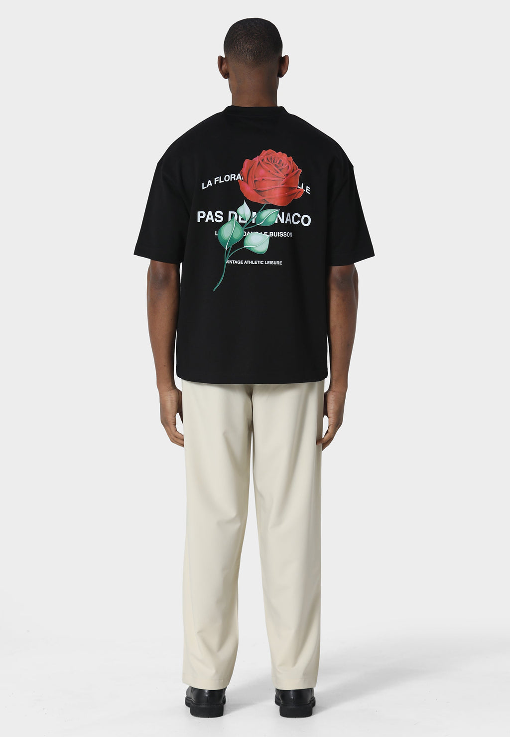 Rose Riviera Black T-Shirt