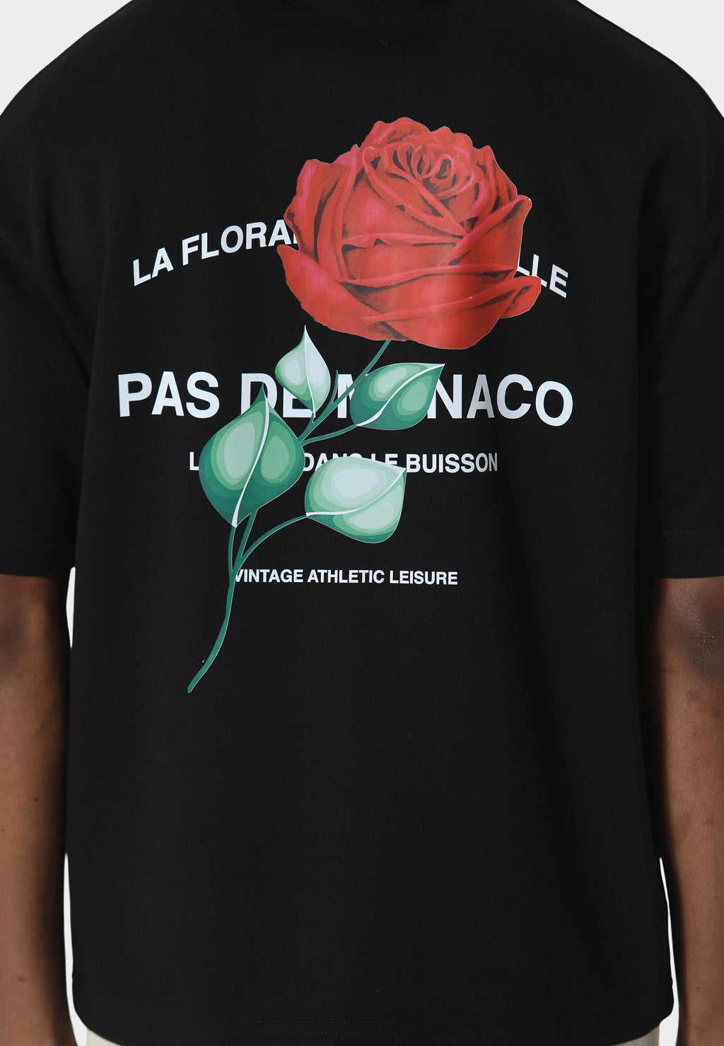Rose Riviera Black T-Shirt