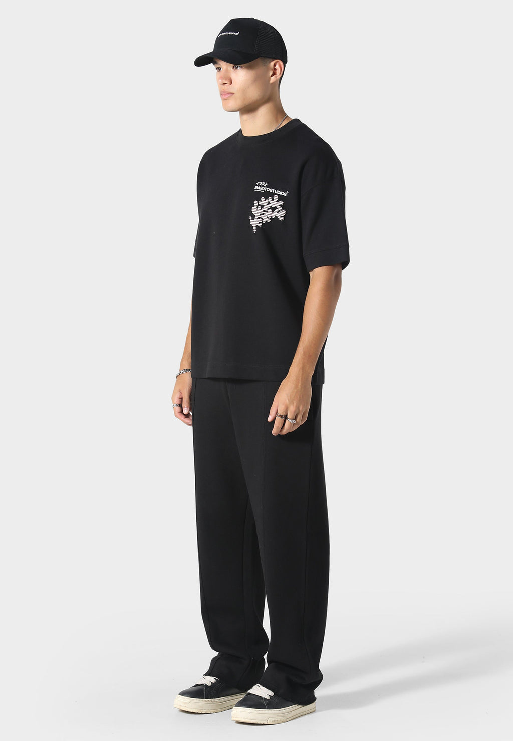 Sakura Wave Black T-Shirt