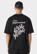 Sakura Wave Black T-Shirt