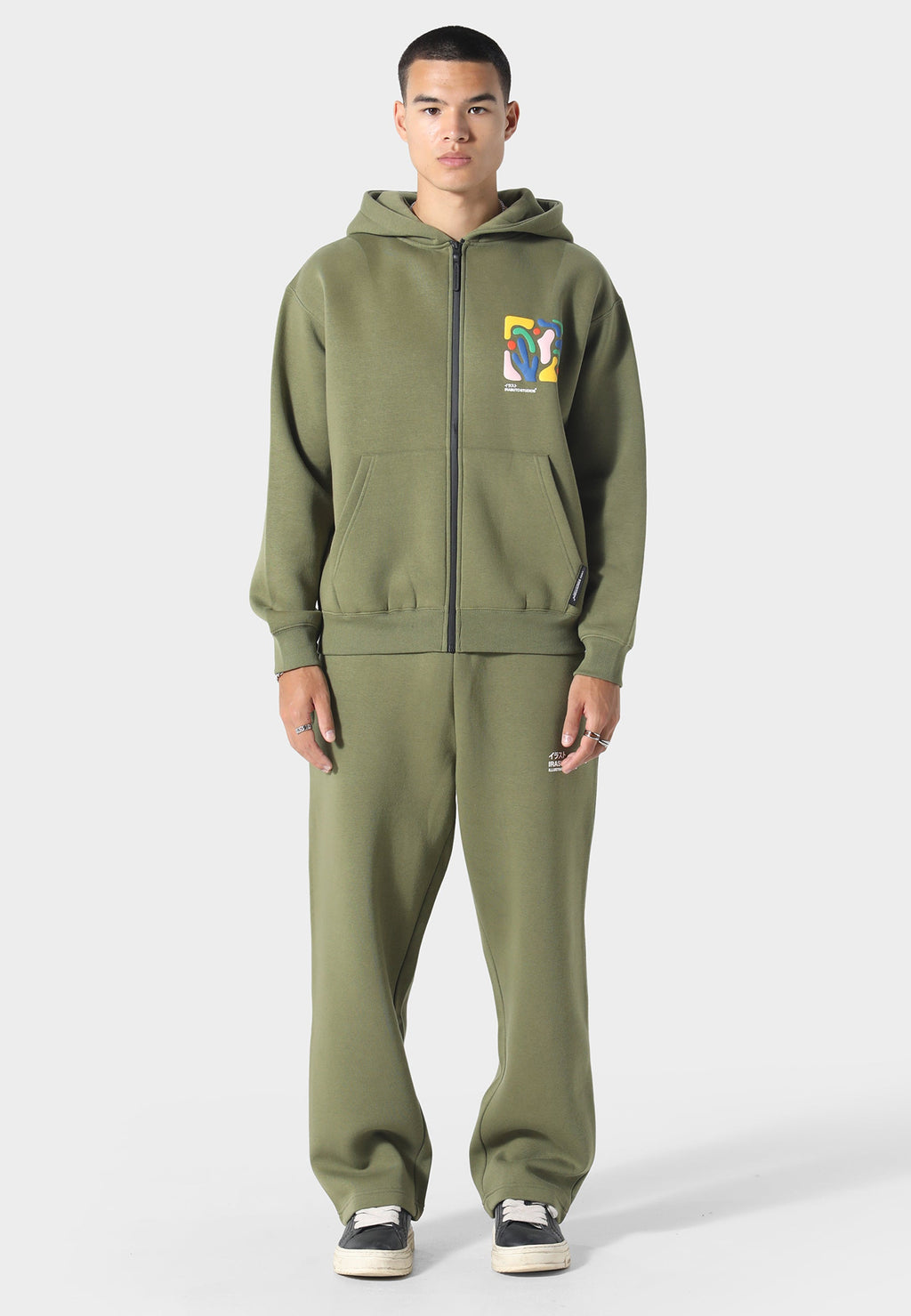 Shikaku Form Khaki Zip Hoodie