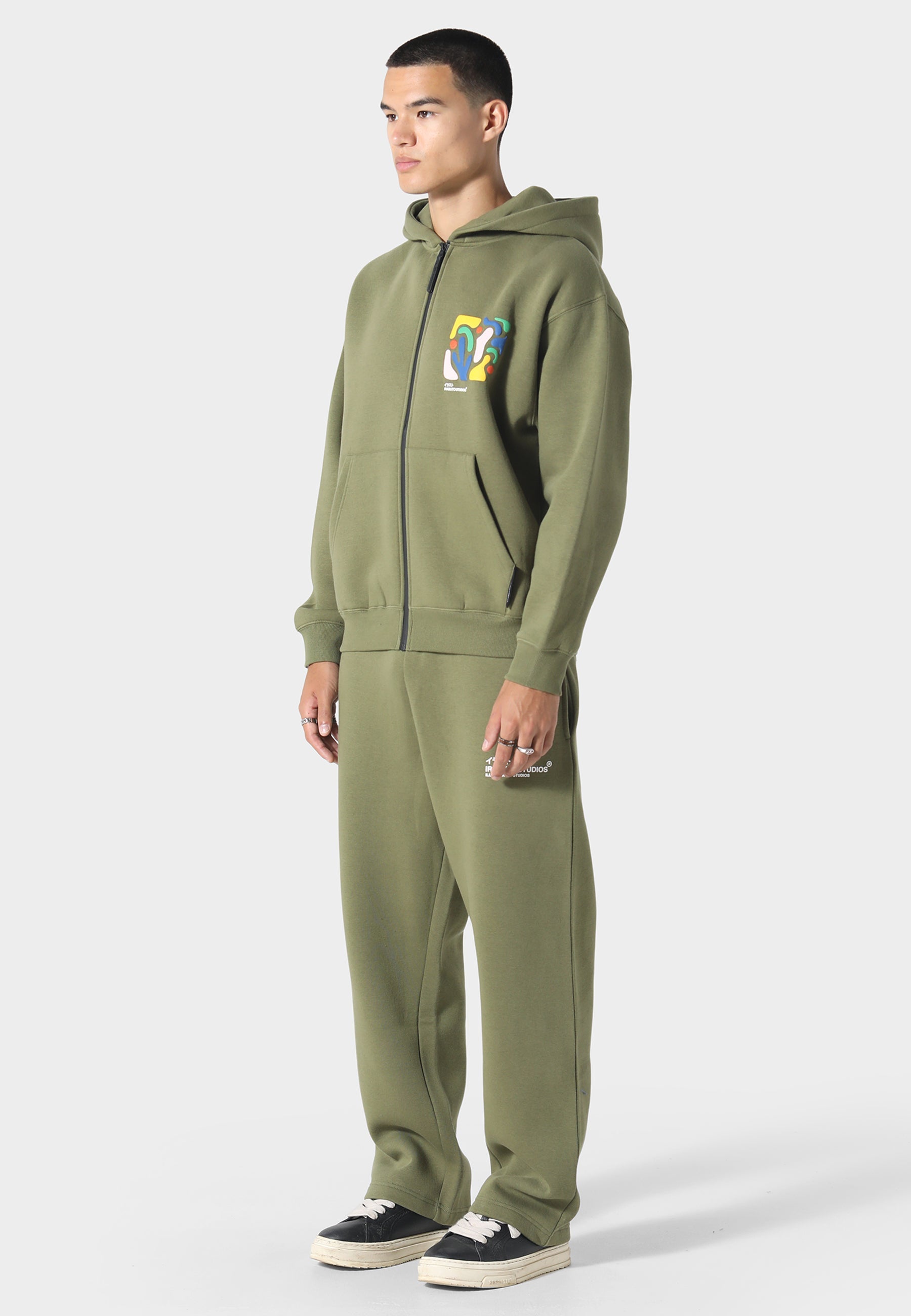 Shikaku Form Khaki Zip Hoodie