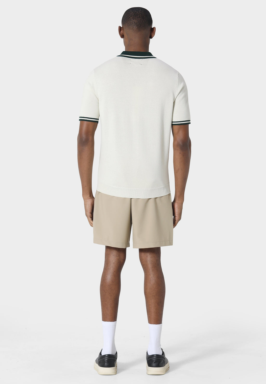 Signature Off White Knitted Polo