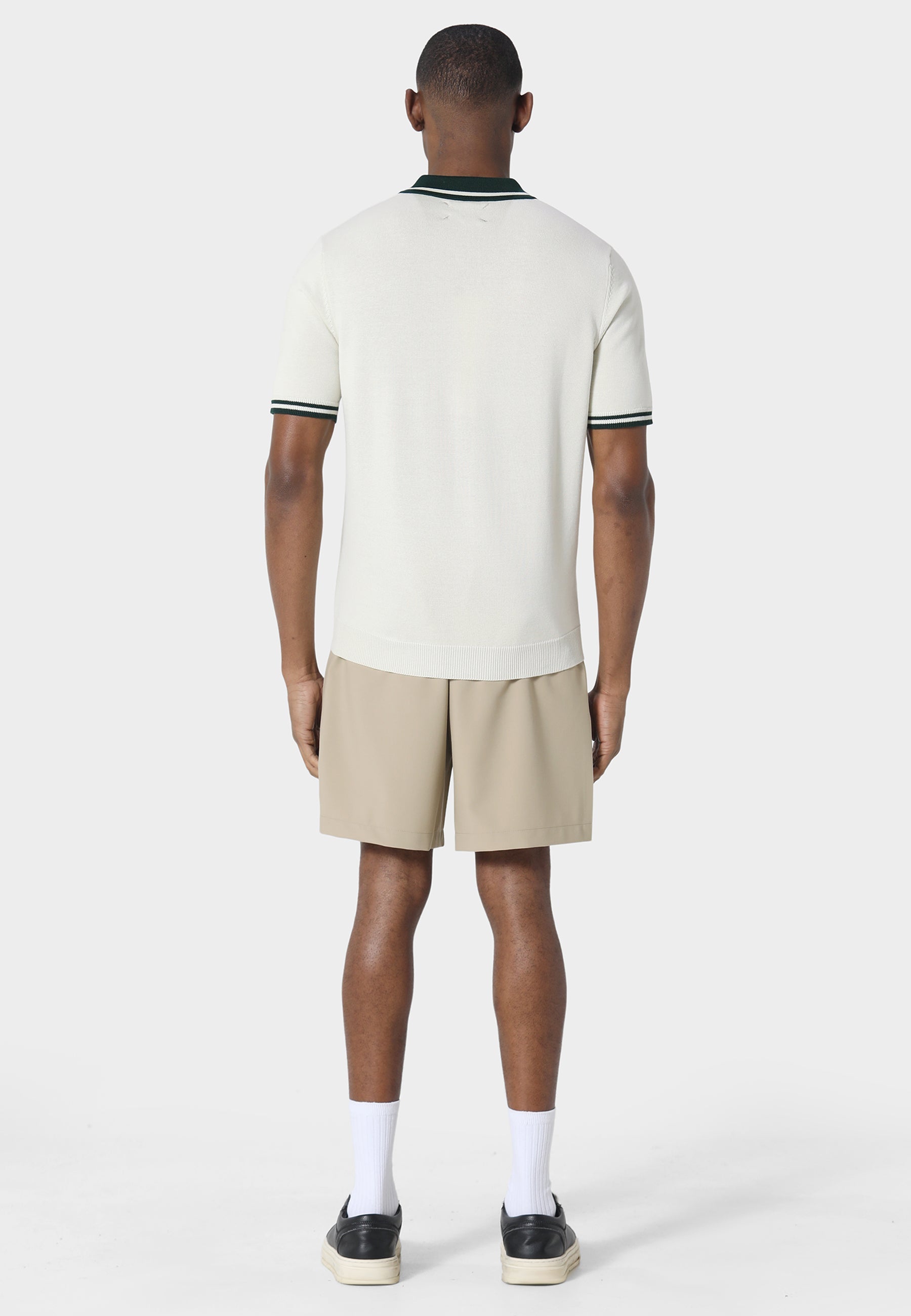 Signature Off White Knitted Polo