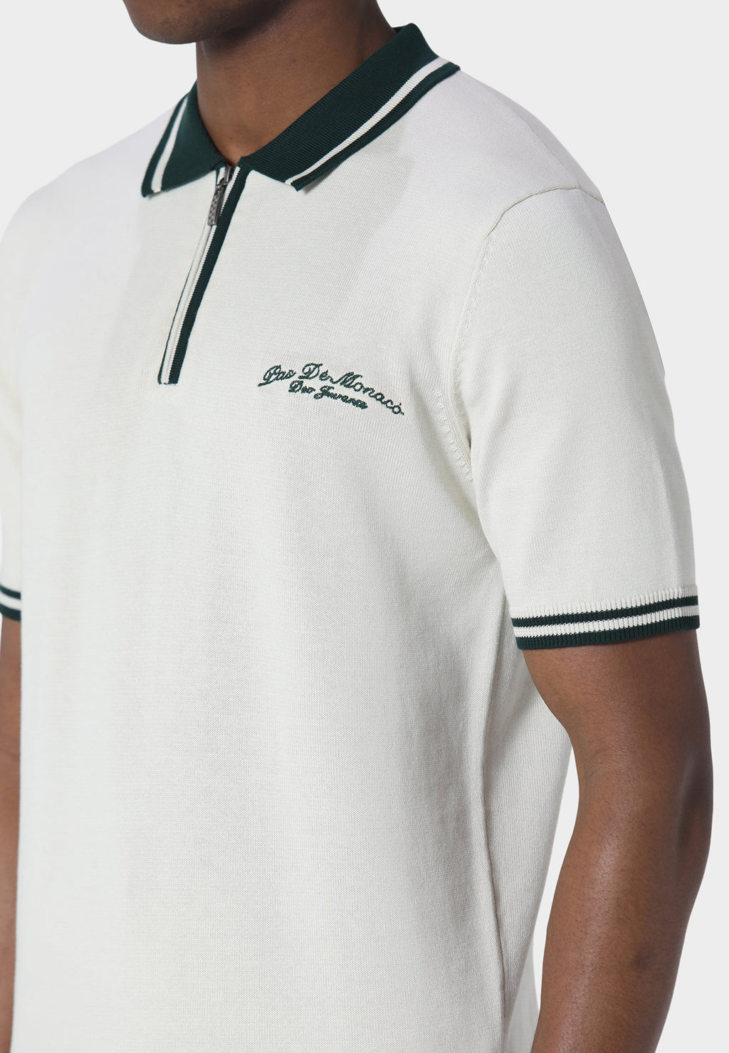 Signature Off White Knitted Polo