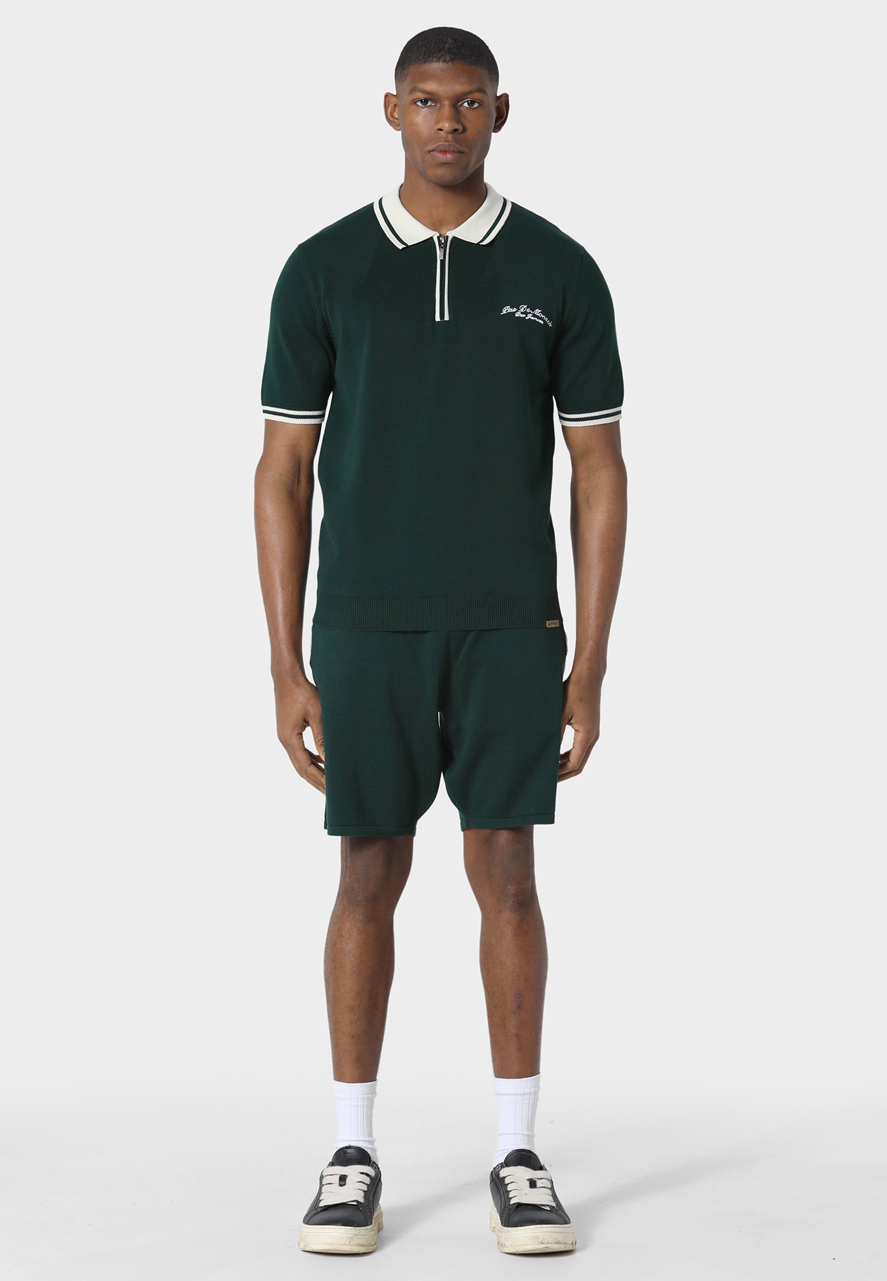 Signature Pedosa Green Knitted Polo