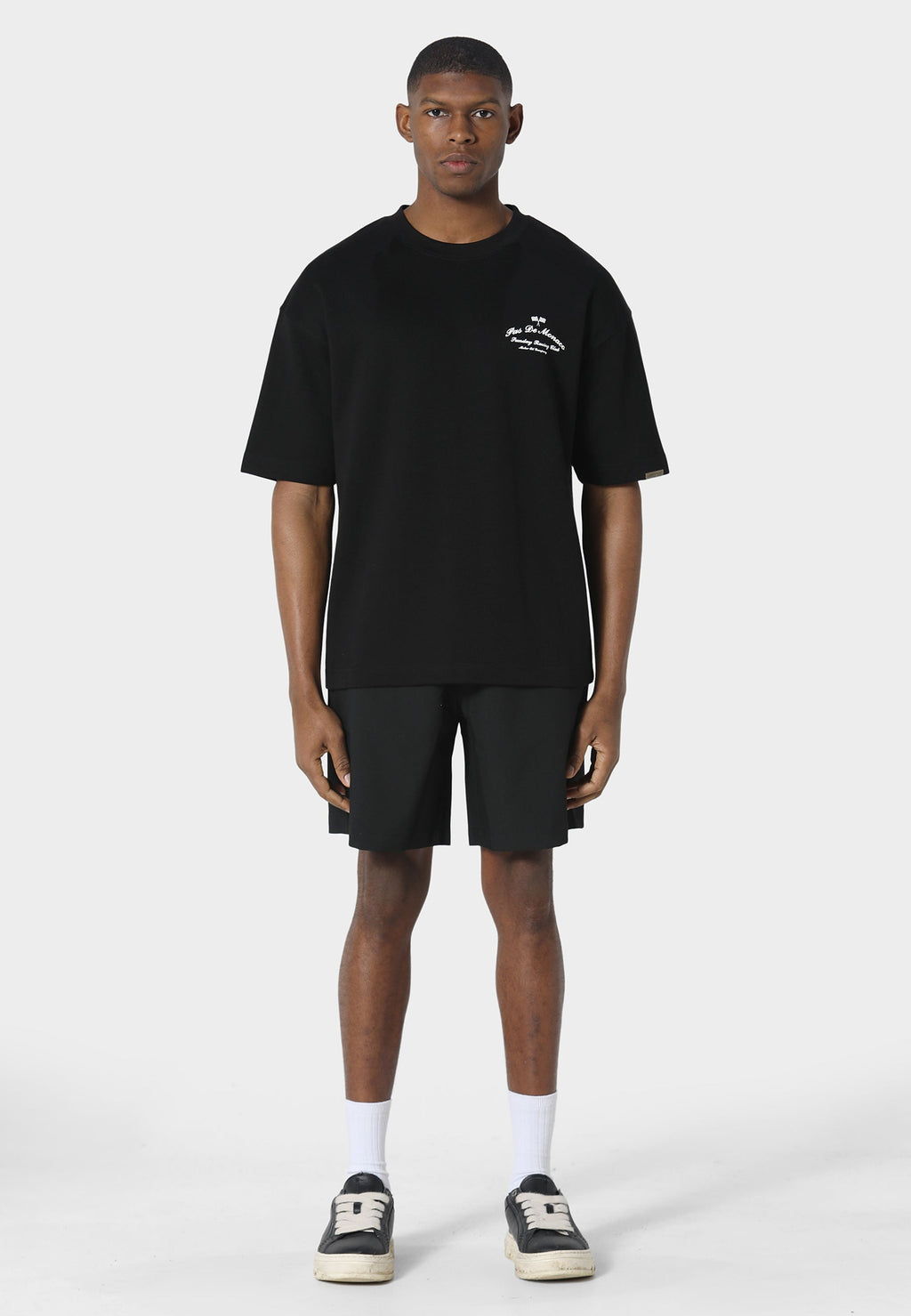 Slanted Black T-Shirt