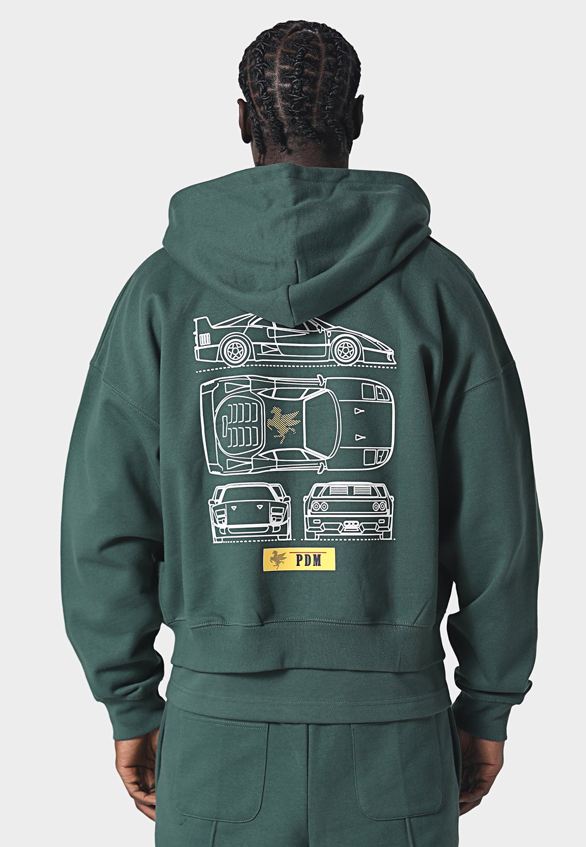 Soveriegn Zip Hoodie Pedosa Green