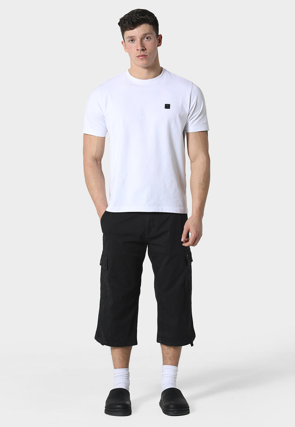 Hykeham Black Cargo Shorts