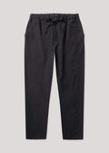 Slack Black Cropped Seersucker Trousers