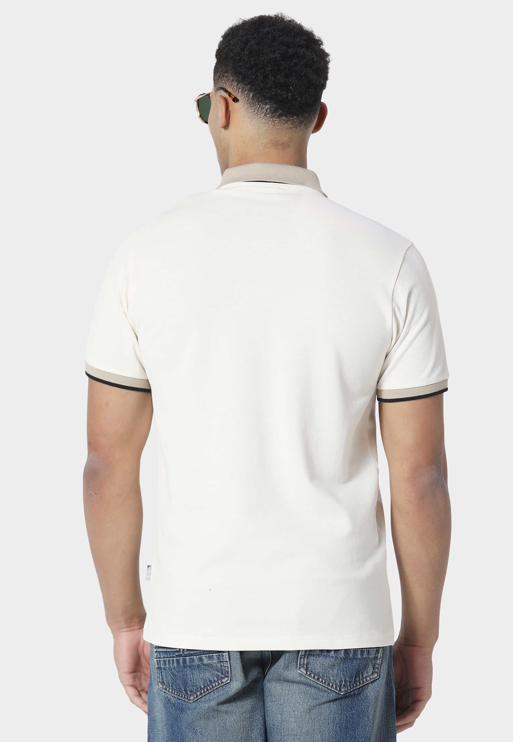 Vamox Bone White Polo Shirt