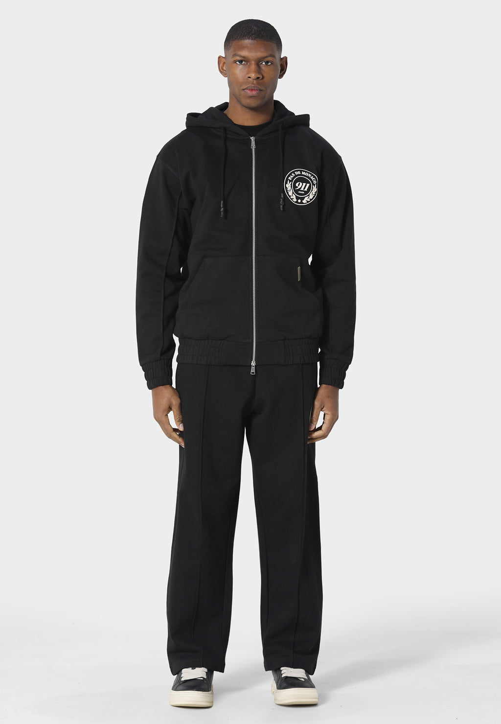 Vortex Black Zip Hoodie