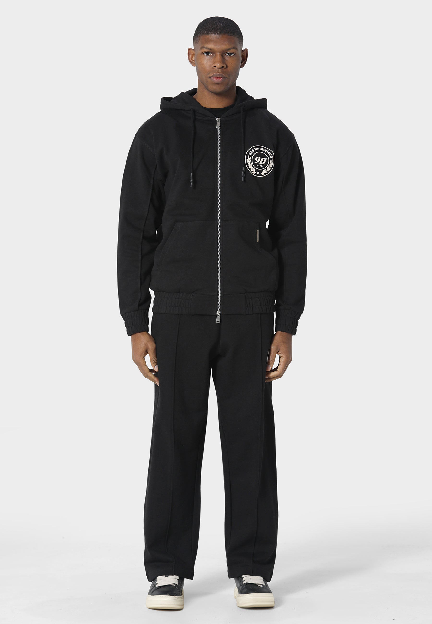 Vortex Black Zip Hoodie