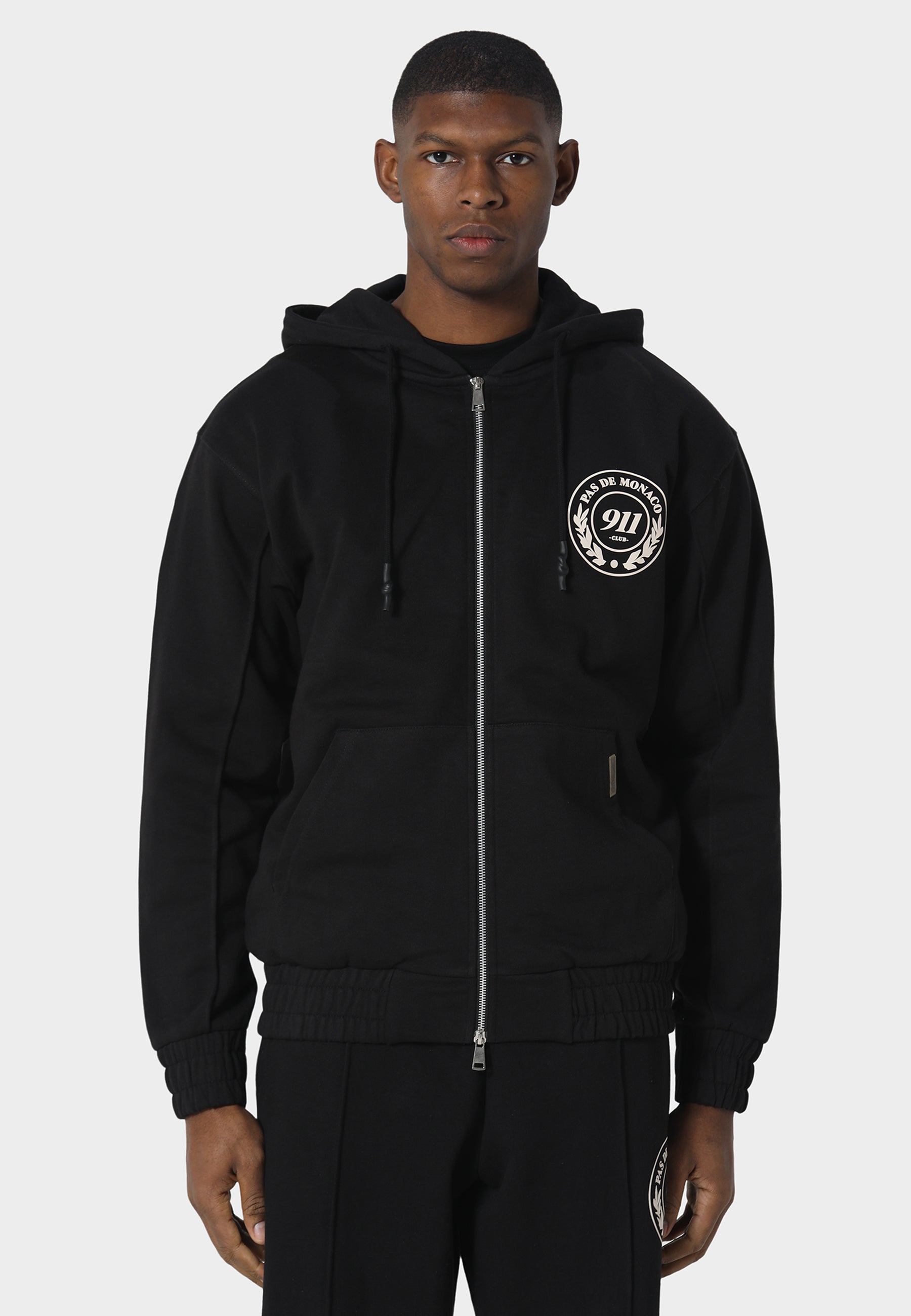 Vortex Black Zip Hoodie