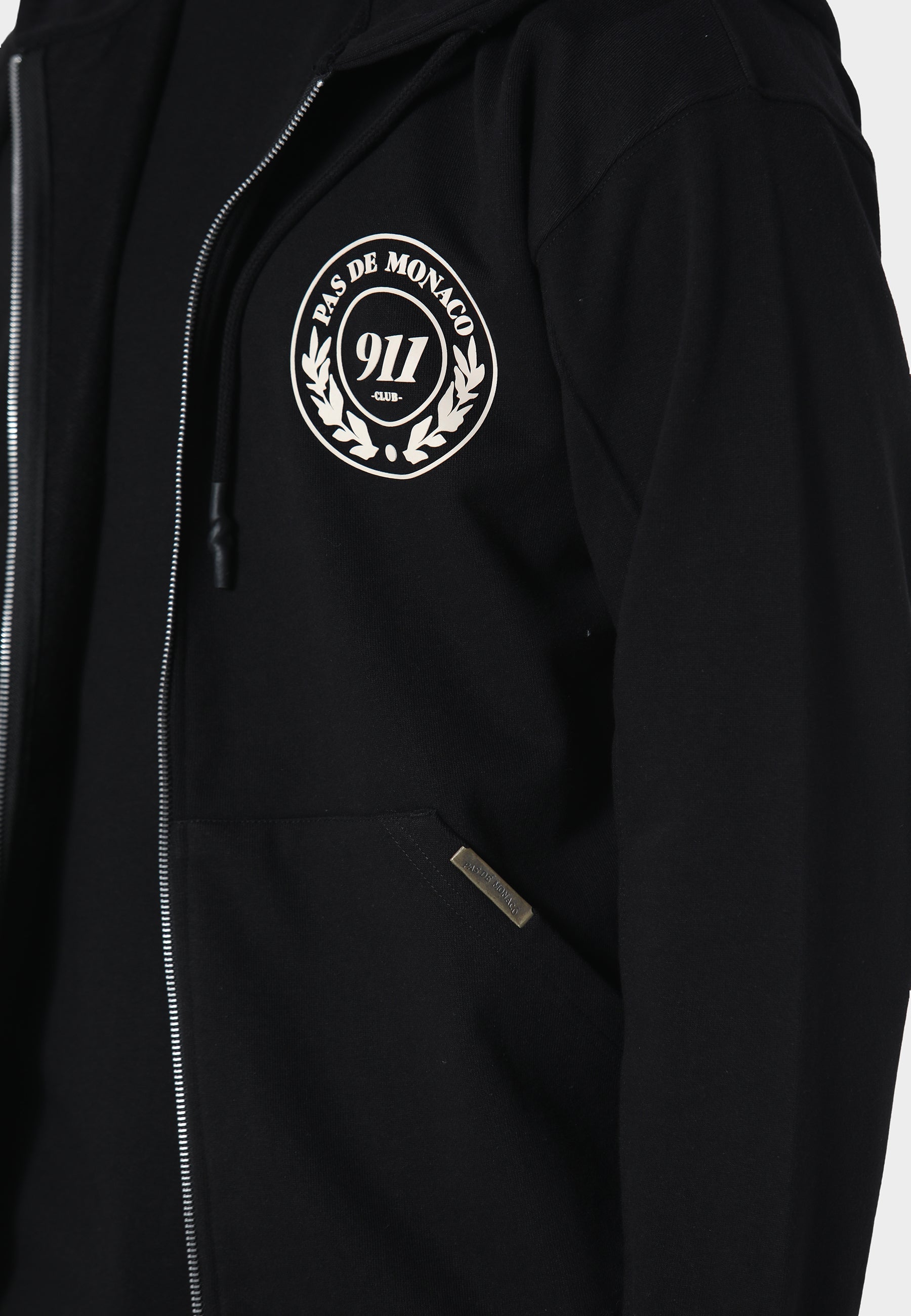 Vortex Black Zip Hoodie