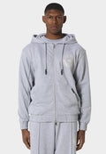 Vortex Marl Grey Zip Hoodie