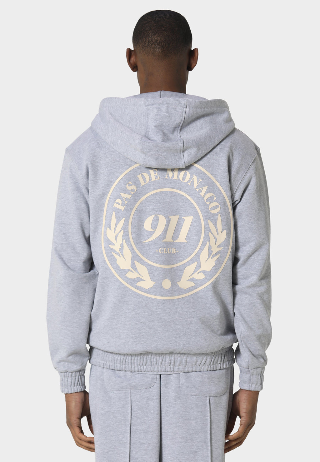 Vortex Marl Grey Zip Hoodie