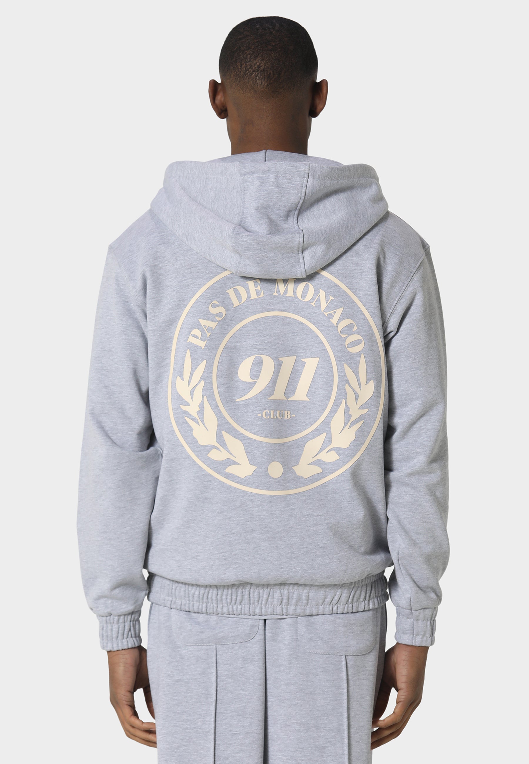 Vortex Marl Grey Zip Hoodie