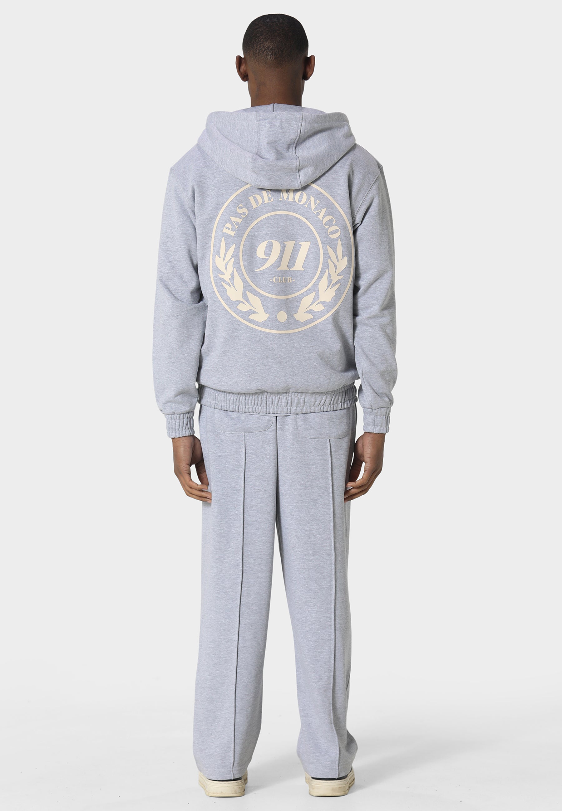 Vortex Marl Grey Zip Hoodie