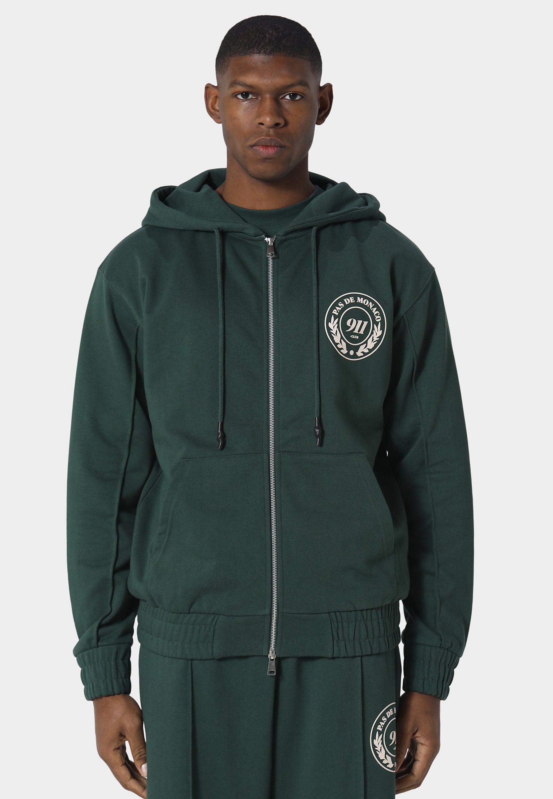 Vortex Pedosa Green Zip Hoodie