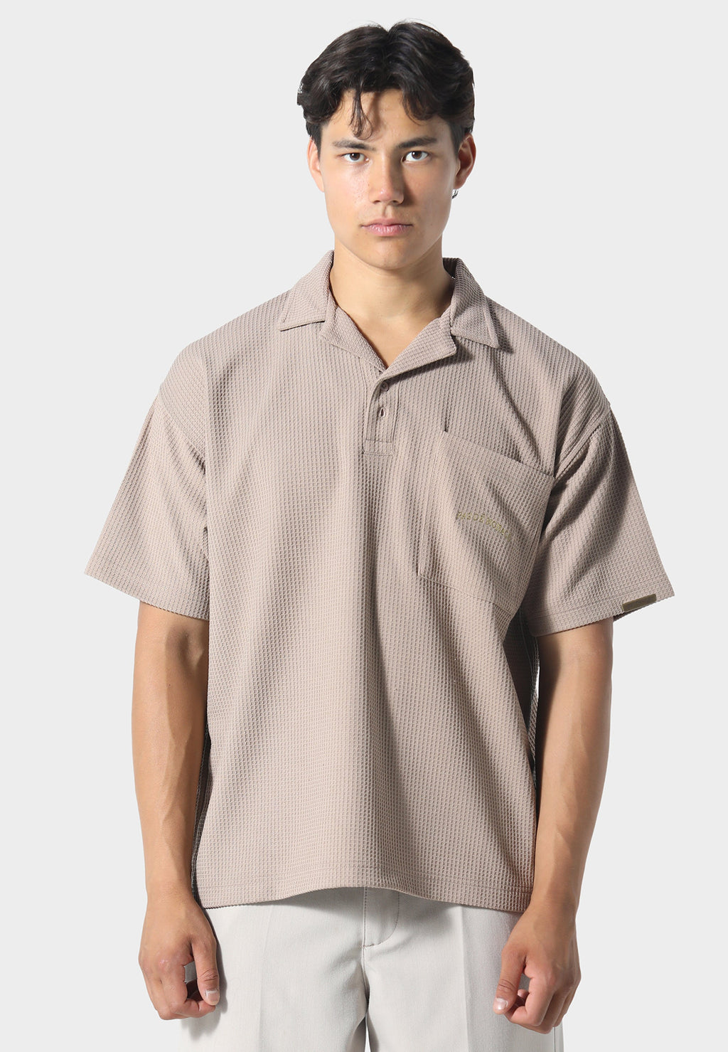 Waffle Tobacco Polo