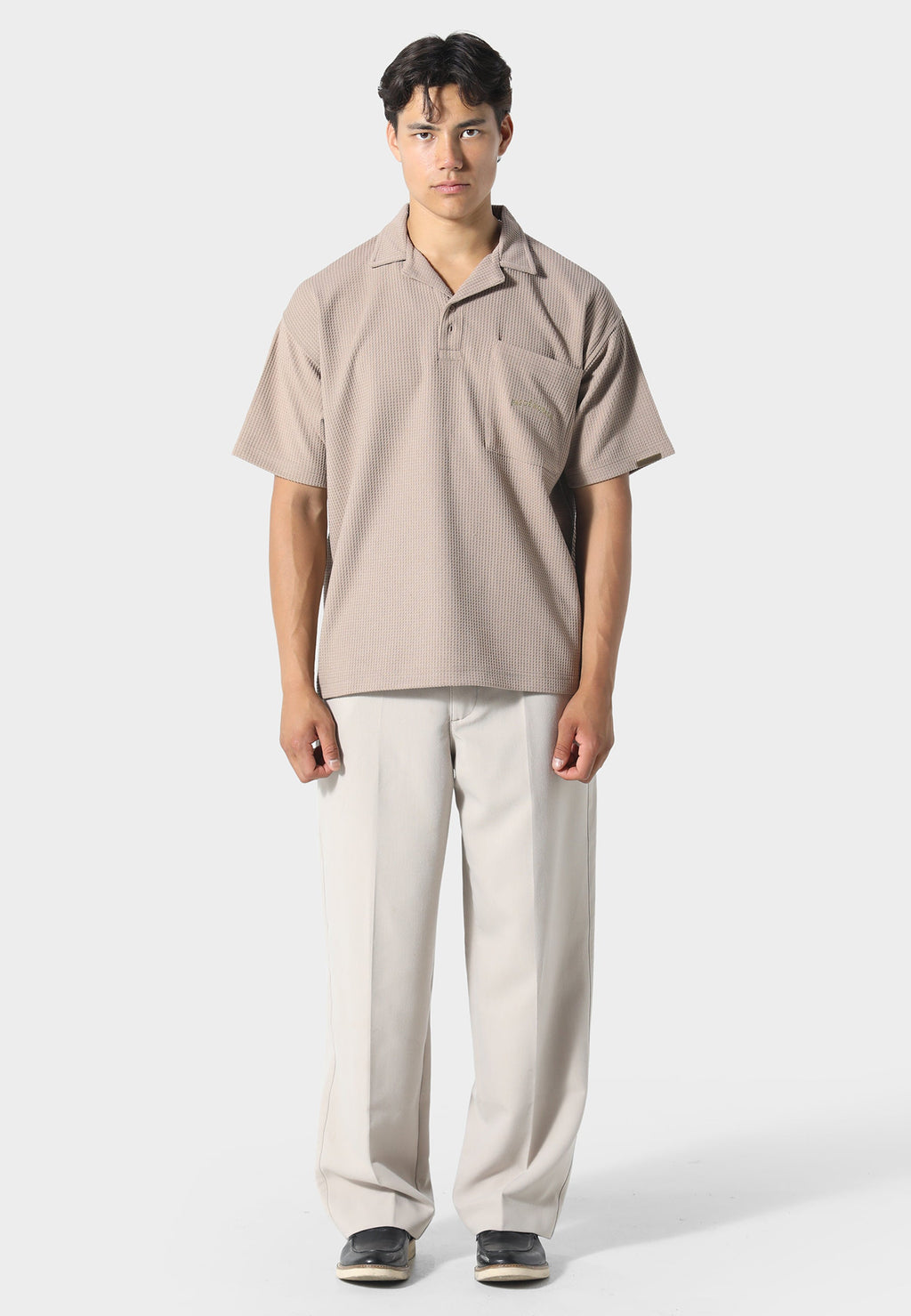 Waffle Tobacco Polo