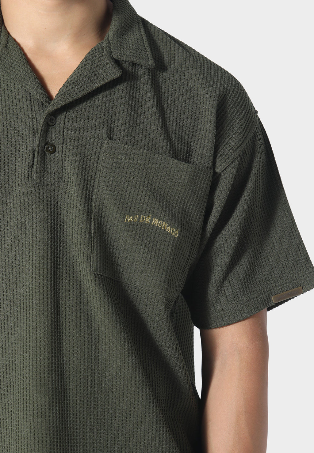 Waffle Khaki Polo