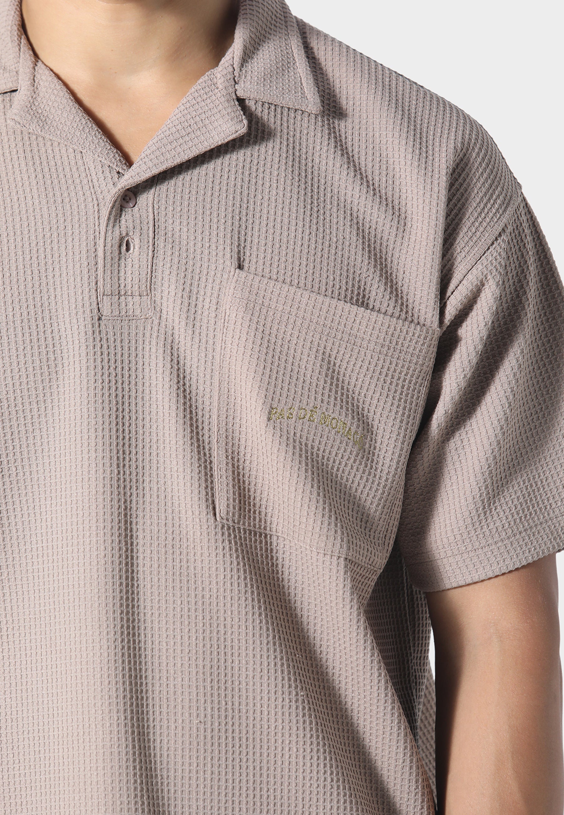 Waffle Tobacco Polo