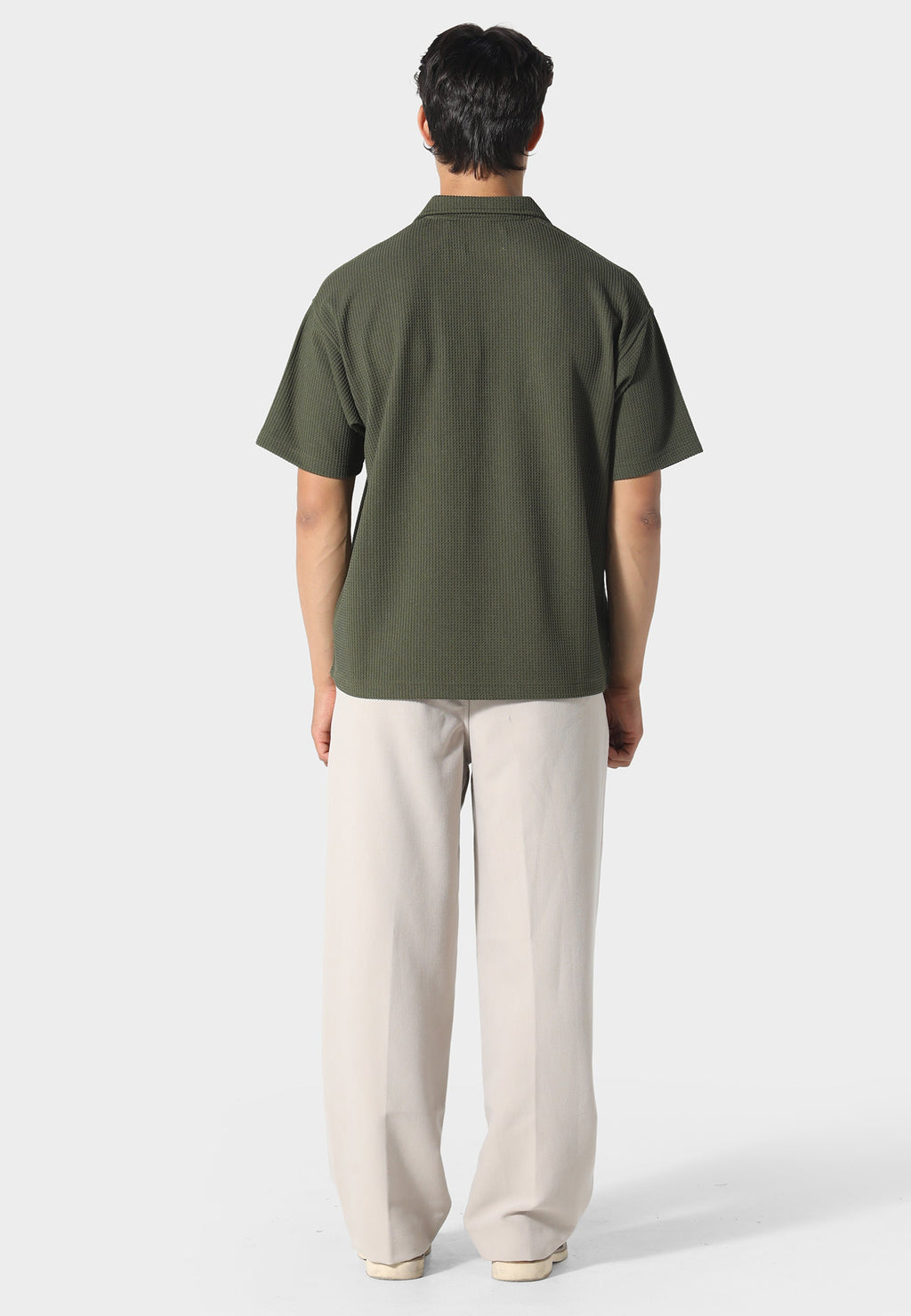 Waffle Khaki Polo