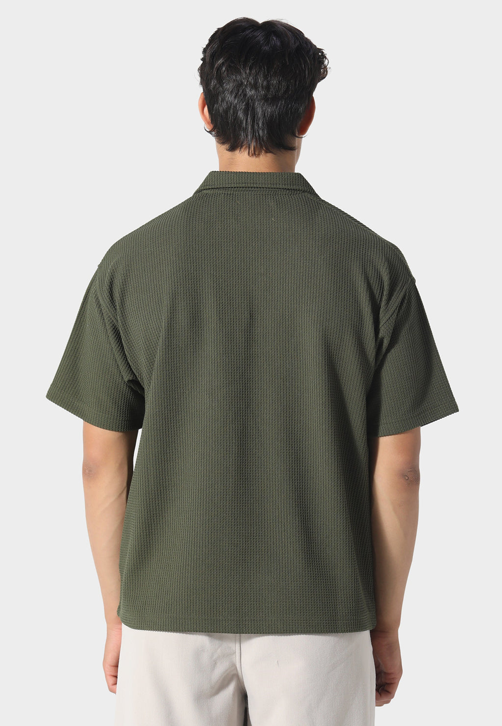 Waffle Khaki Polo
