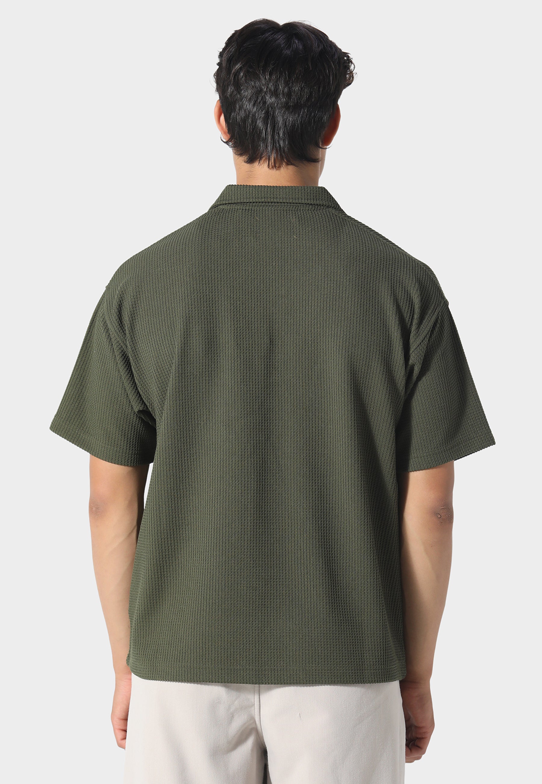 Waffle Khaki Polo