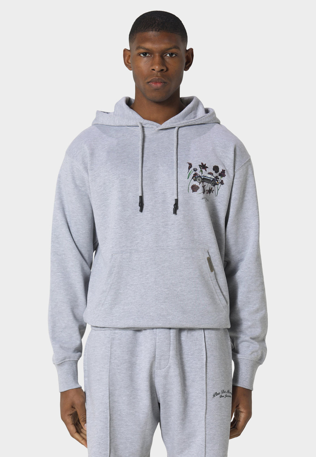 Wildflower Marl Grey Hoodie