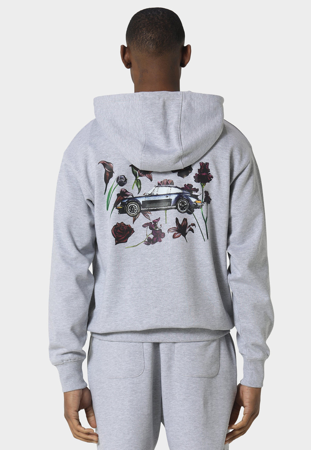 Wildflower Marl Grey Hoodie