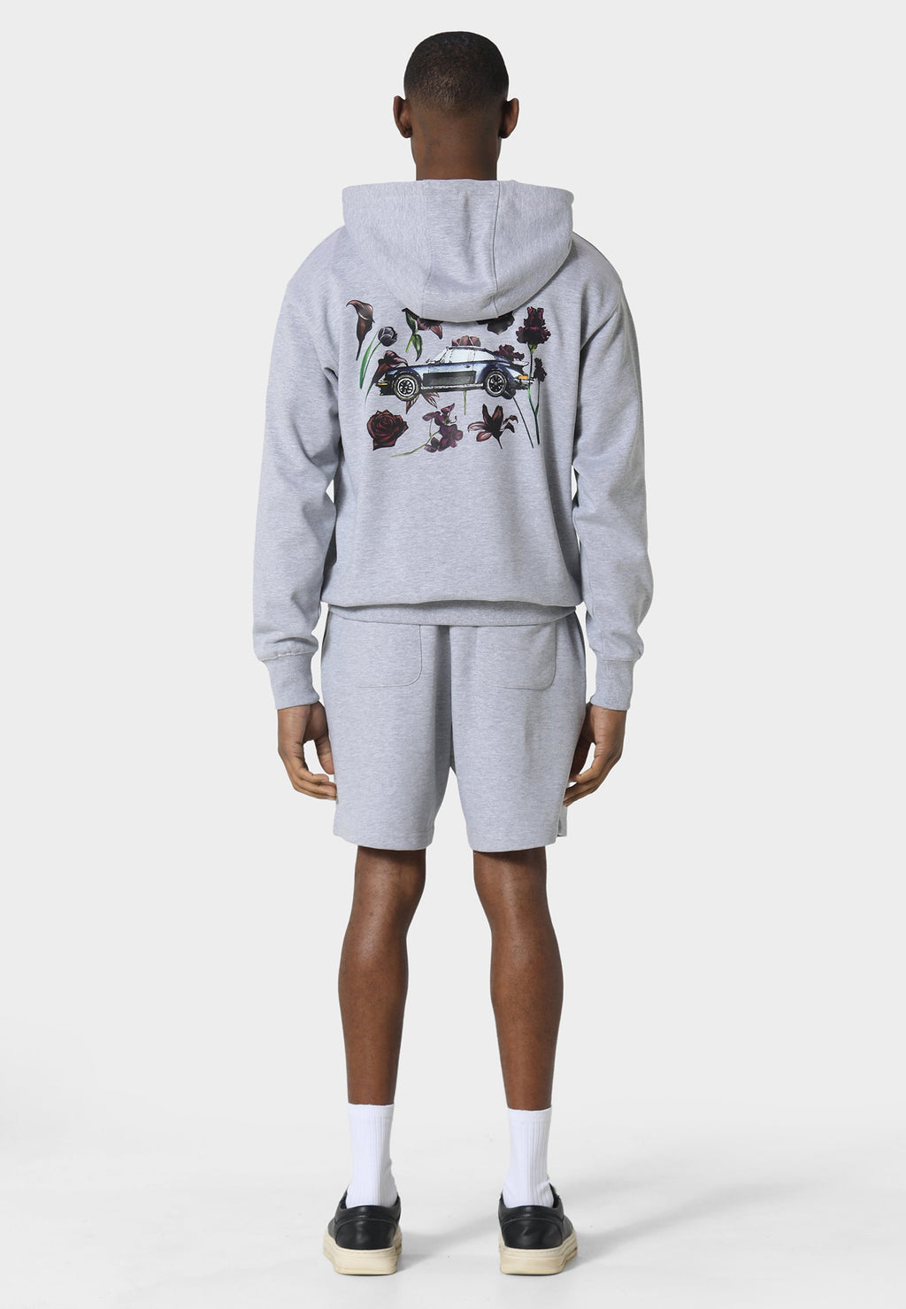 Wildflower Marl Grey Hoodie