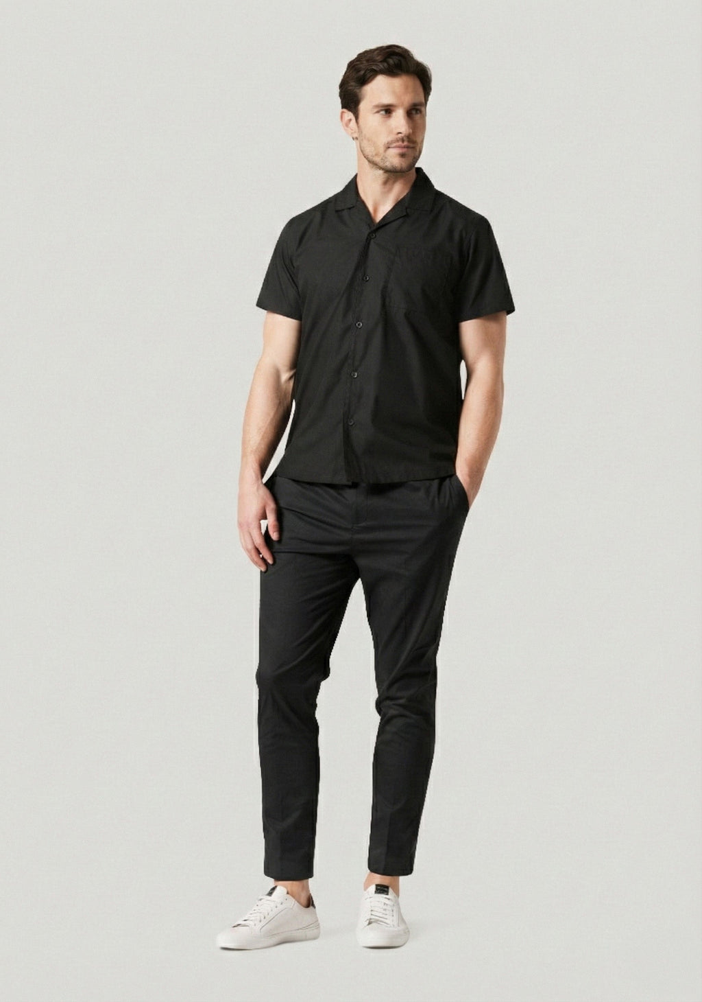 Wilkinson Black Short Sleeve Resort Shirt