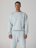World Crewneck in Soft Blue