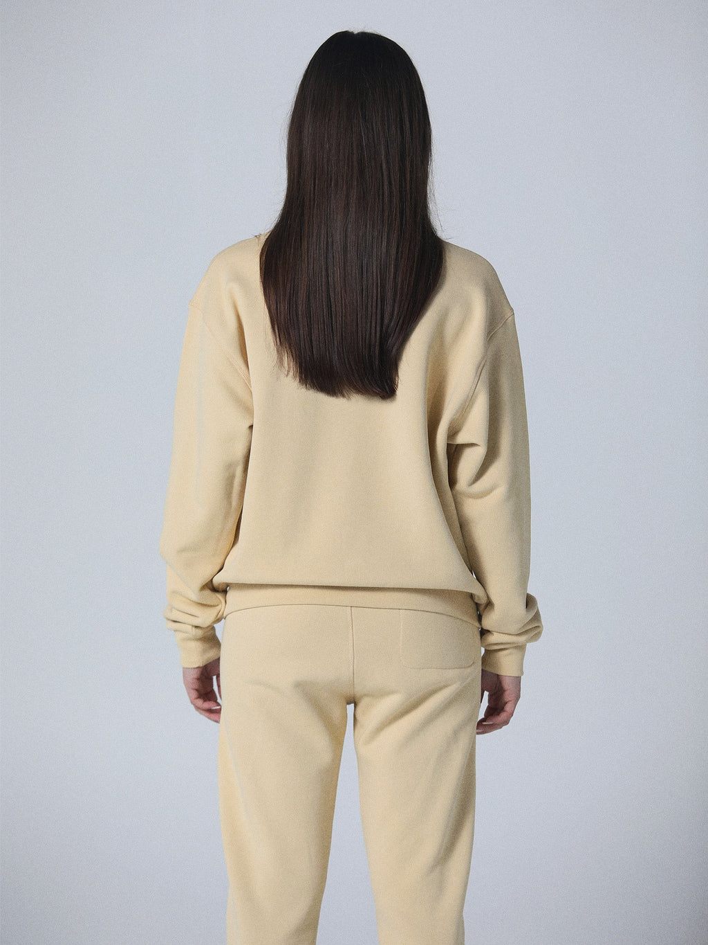 World Crewneck in Vintage Yellow