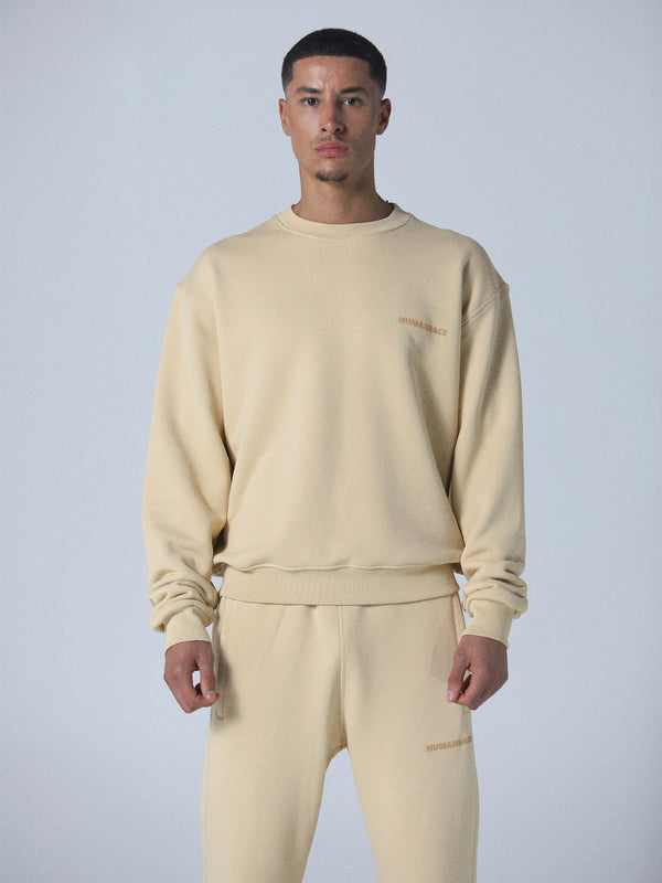 World Crewneck in Vintage Yellow