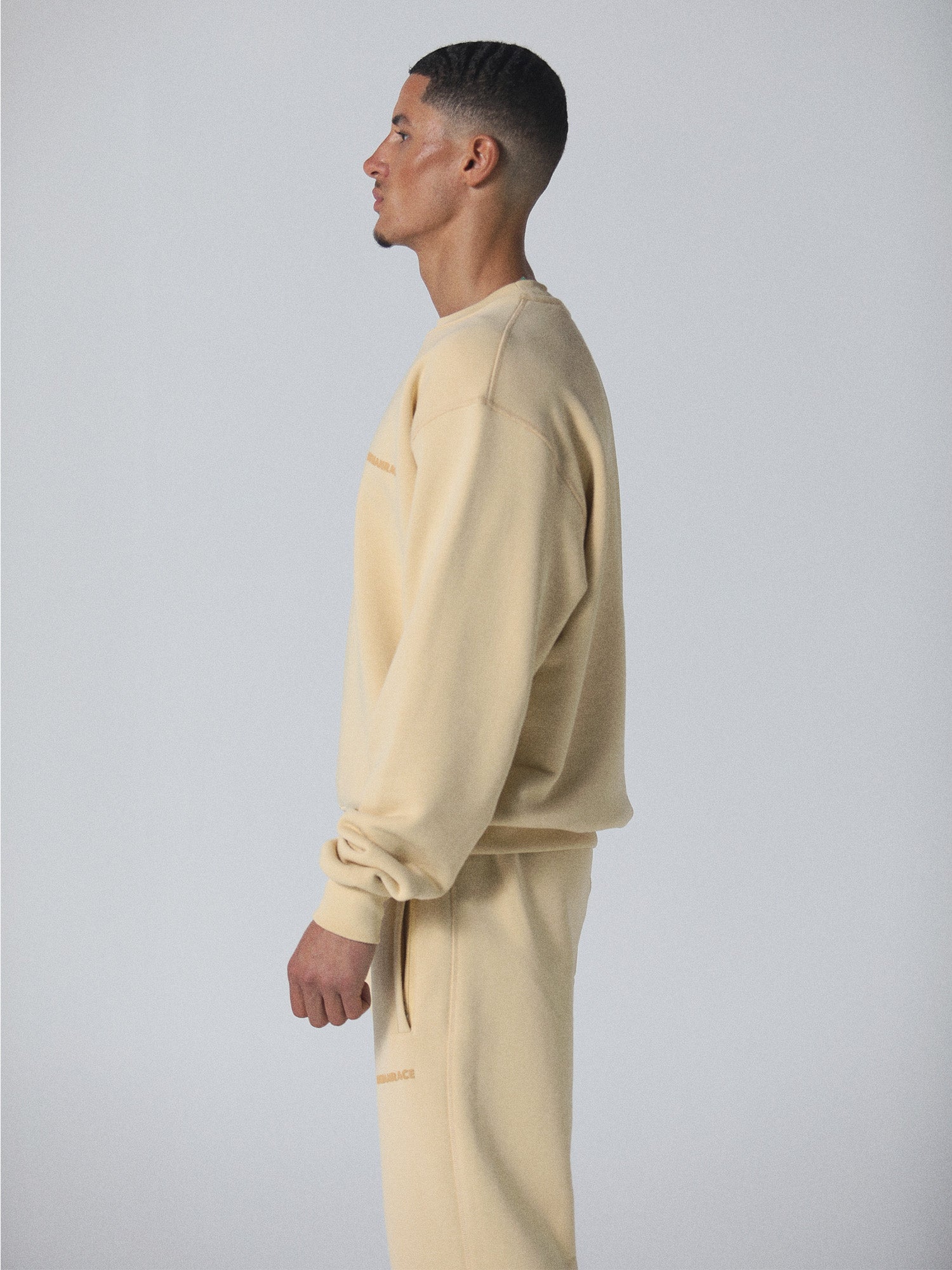 World Crewneck in Vintage Yellow