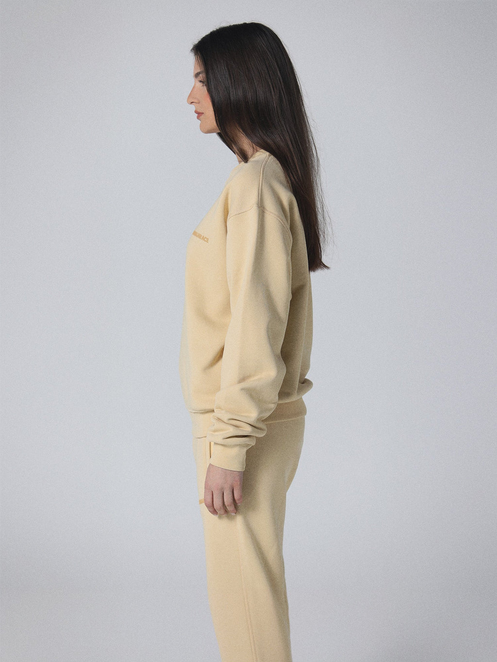 World Crewneck in Vintage Yellow